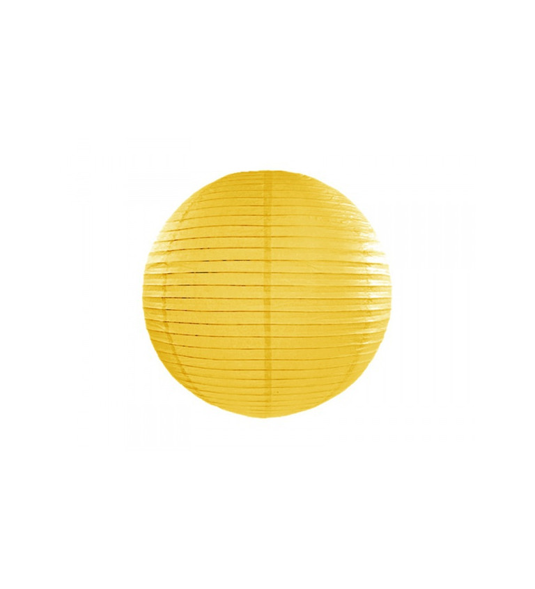 Žlutý papírový lampión III