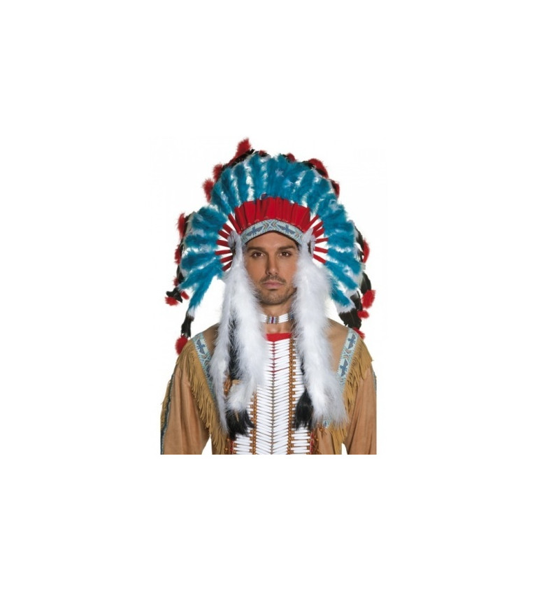 Indiánská čelenka pro náčelníky - deluxe 