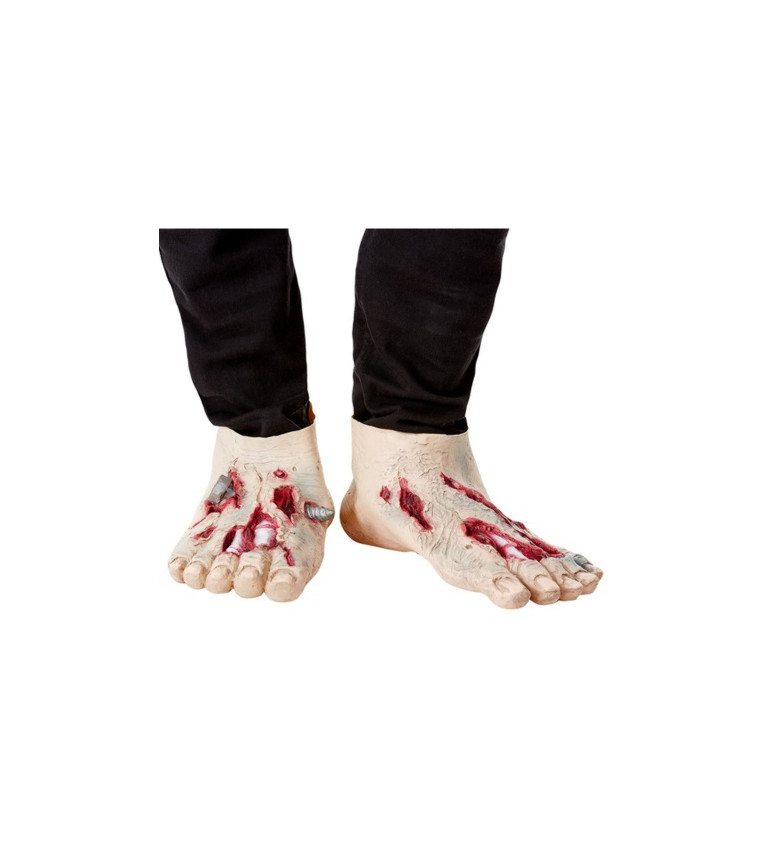 Latexové návleky na nohy pro zombíka