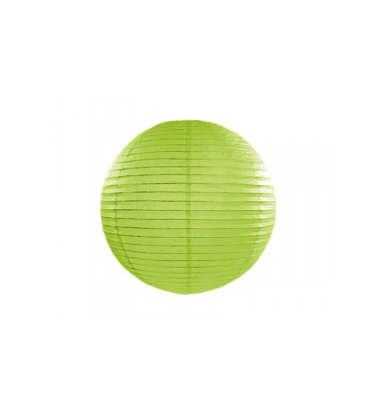 Jablkově zelený papírový lampión III