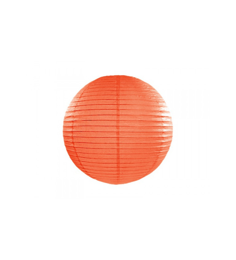 Oranžový papírový lampión III