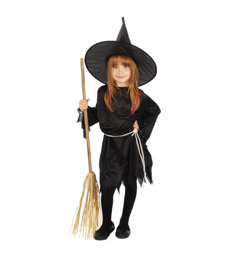Dětský kostým Černá čarodějka