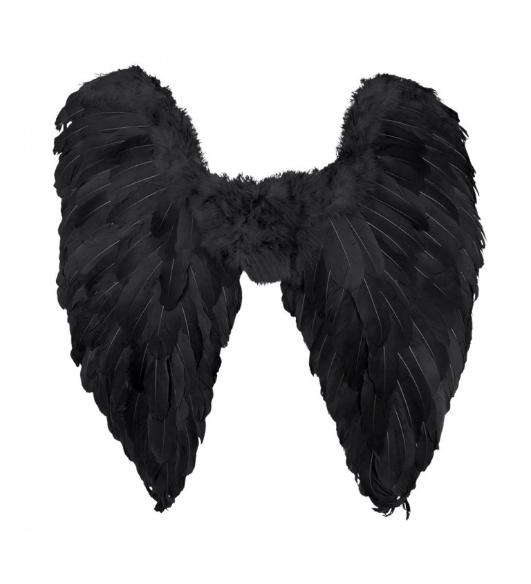 Černá skládací křídla anděla