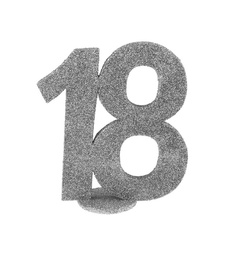 Narozeninové číslo 18 stříbrné