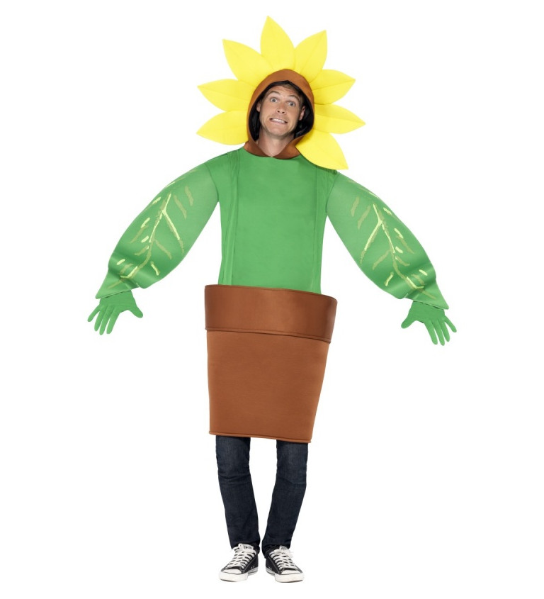 Unisex kostým Slunečnice s květináčem