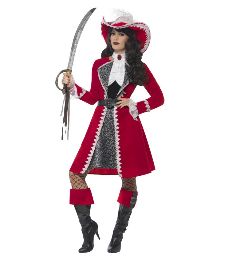 Dámský kostým Pirátská kapitánka deluxe