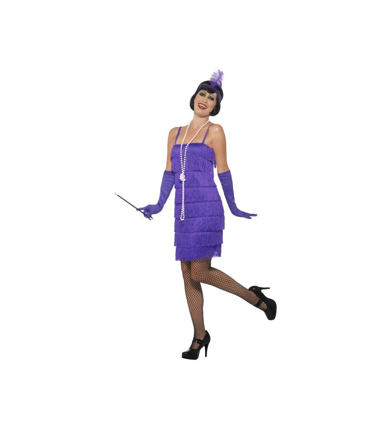Kostým Flapper, Prohibice - fialový