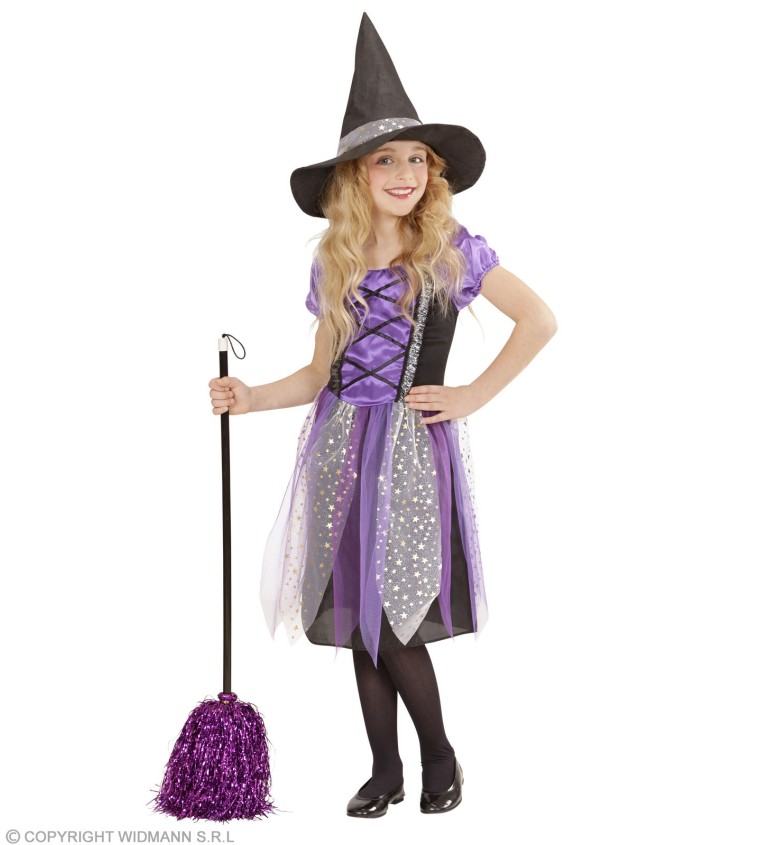 Fialová čarodějnice - dětský kostým