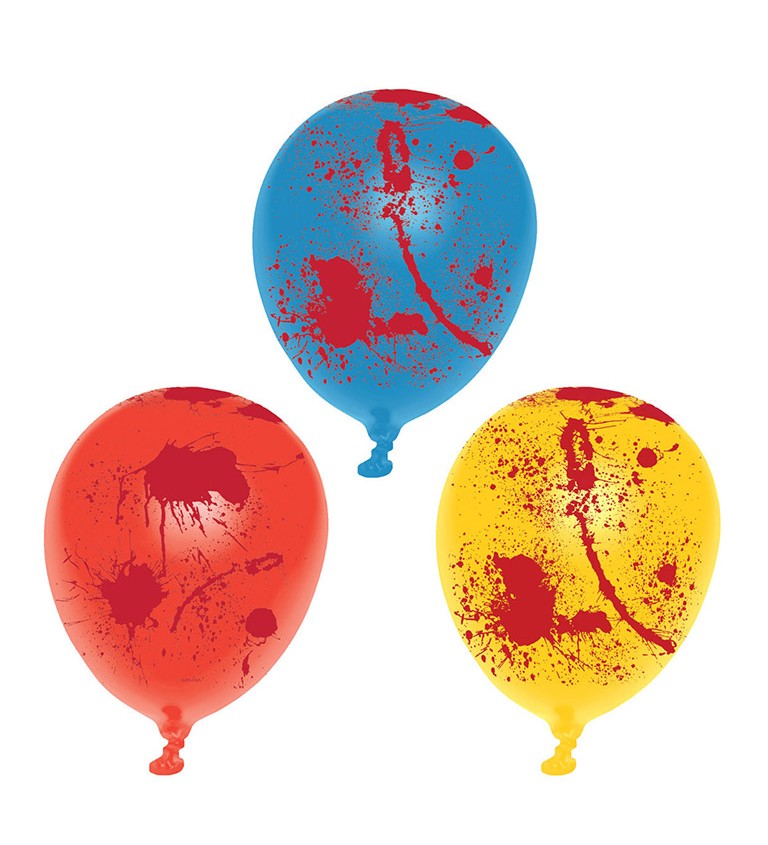 Krvavé balónky - barevné
