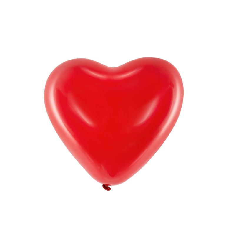 Srdíčkový balónek - pastelově červený