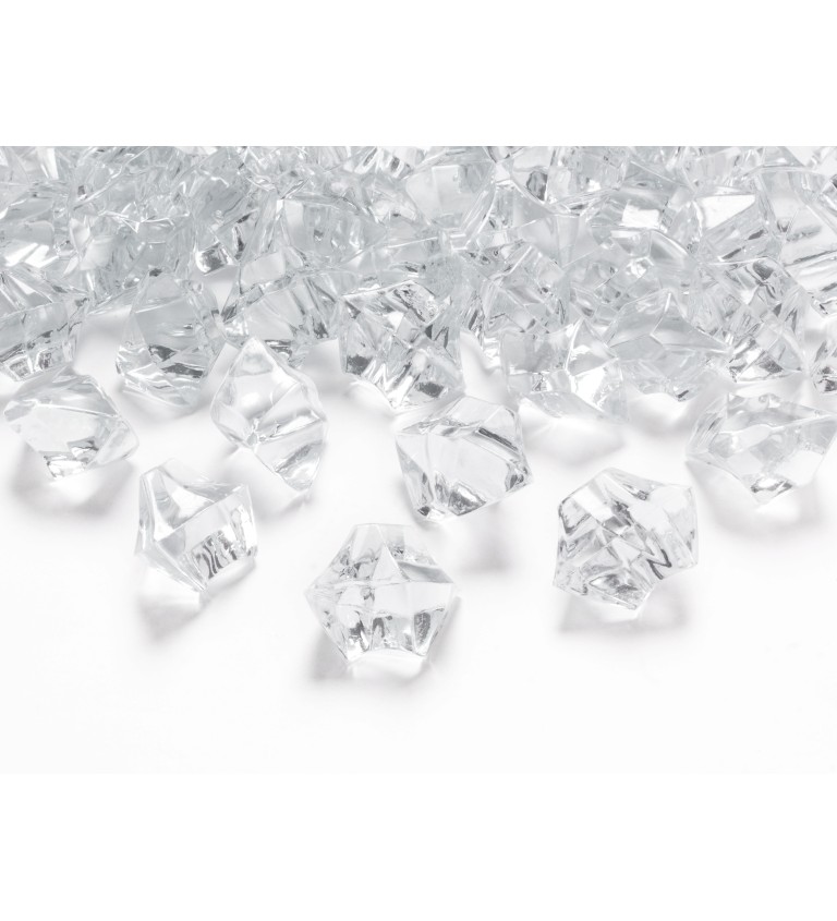 Průhledné krystaly Ice II