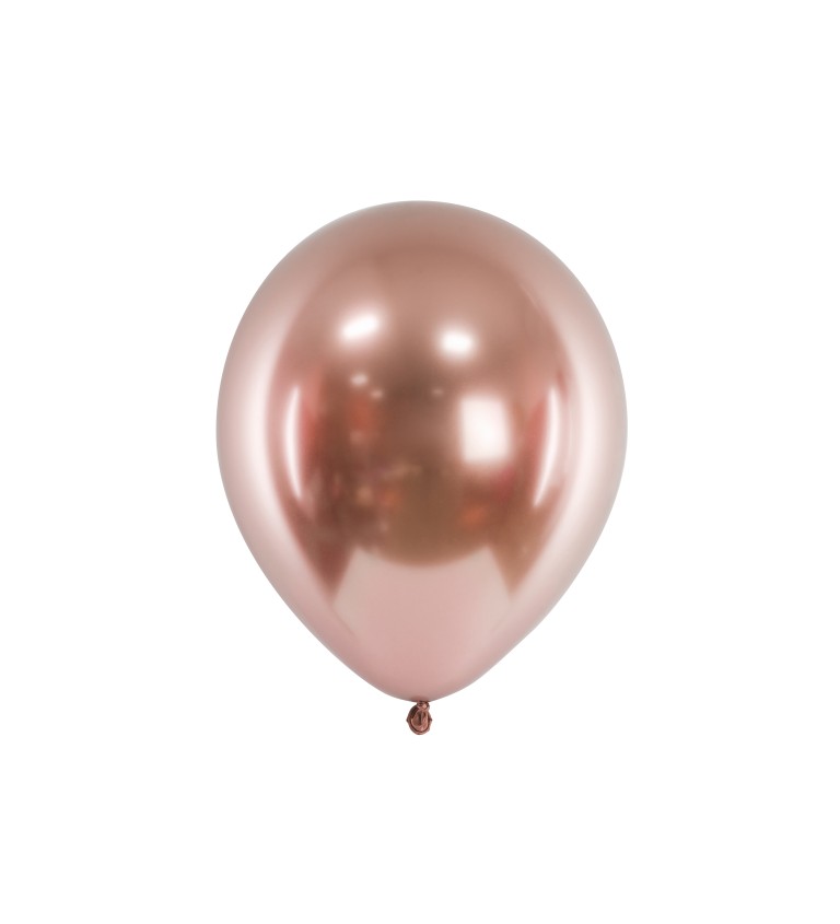 Chromově růžové balónky