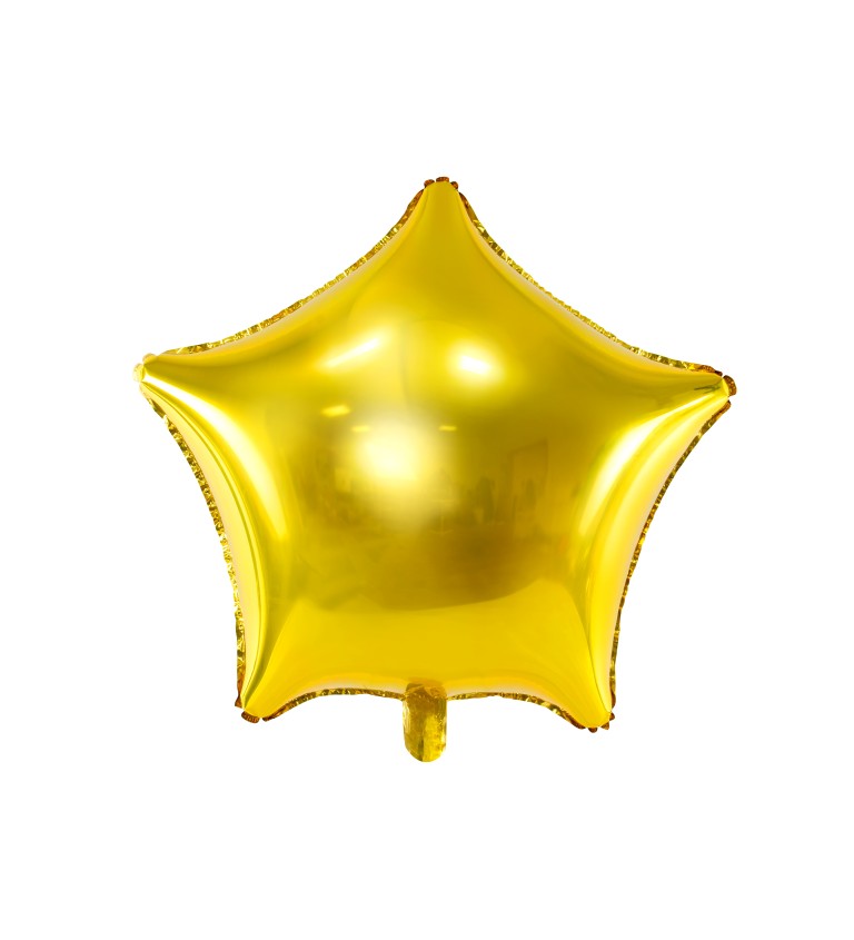 Balónek- zlatá hvězda