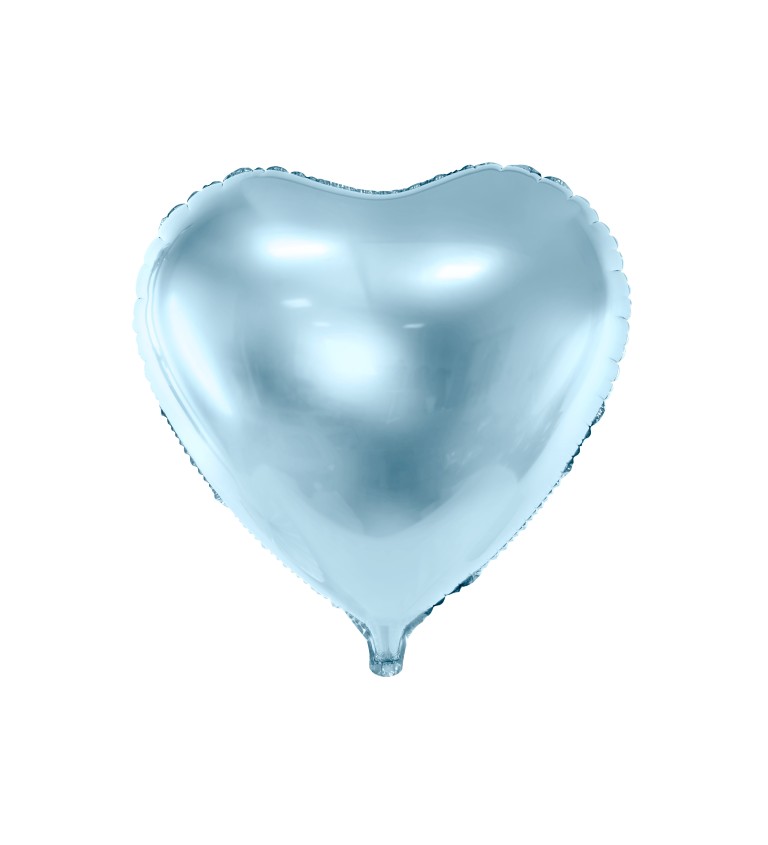 Fóliový balónek světle modré srdce