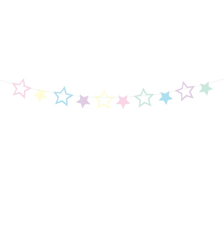 Girlanda Unicorn - Stars