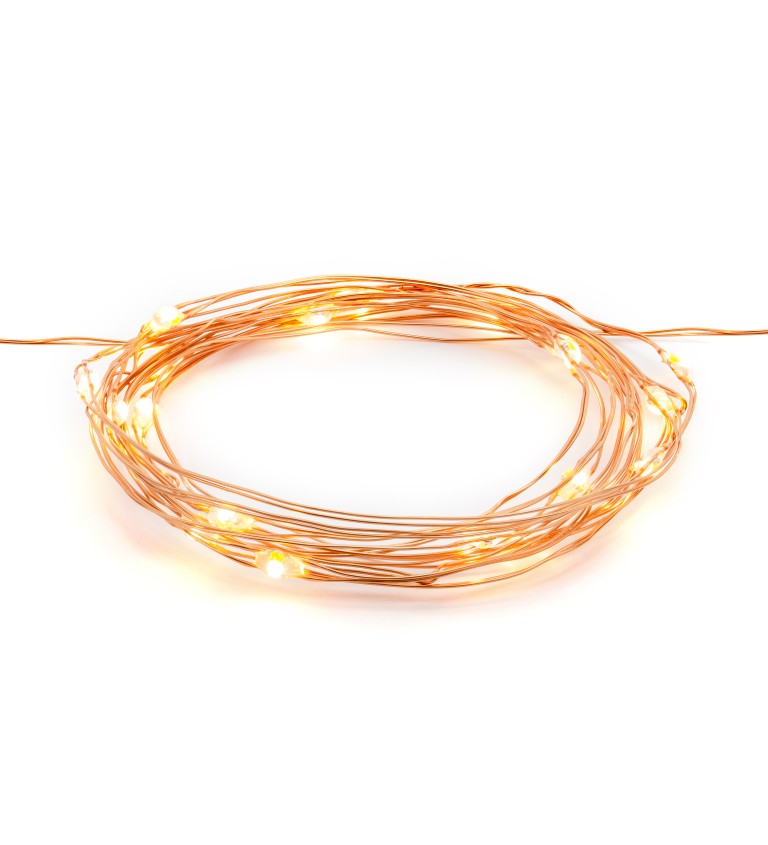 LED řetěz zlatý
