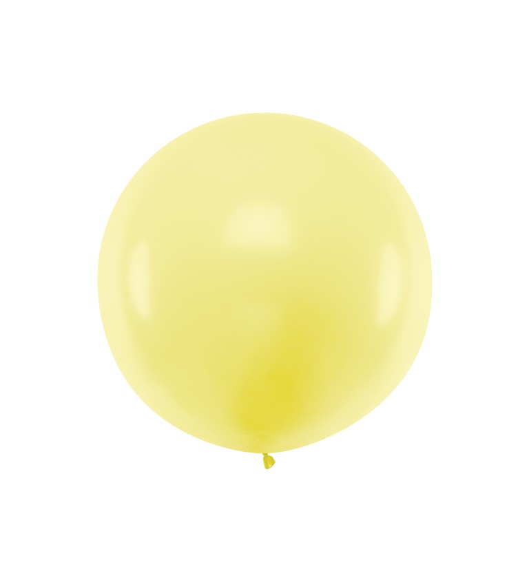 Obrovský pastelový balónek žlutý