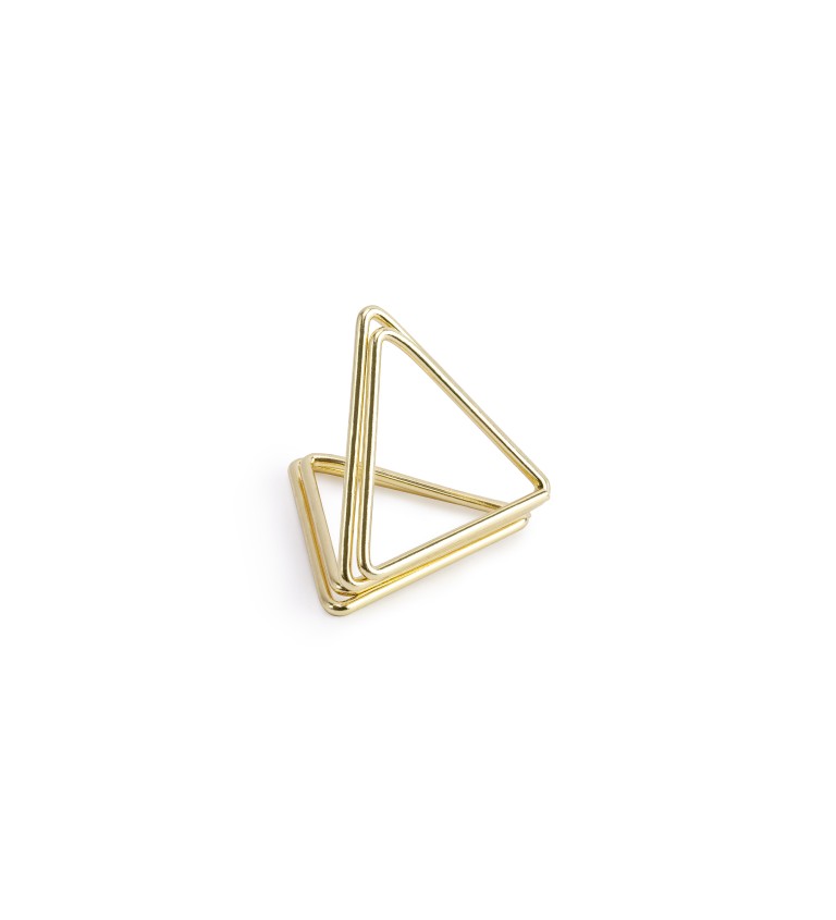 Zlatý stojánek na jmenovky triangl