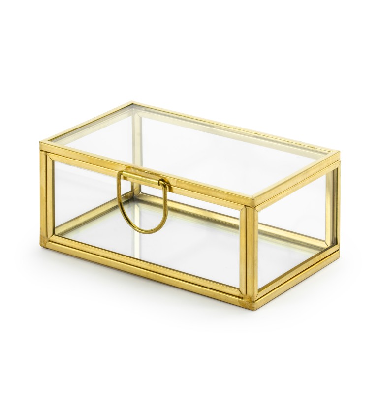 Zlatá krabička na prstýnky
