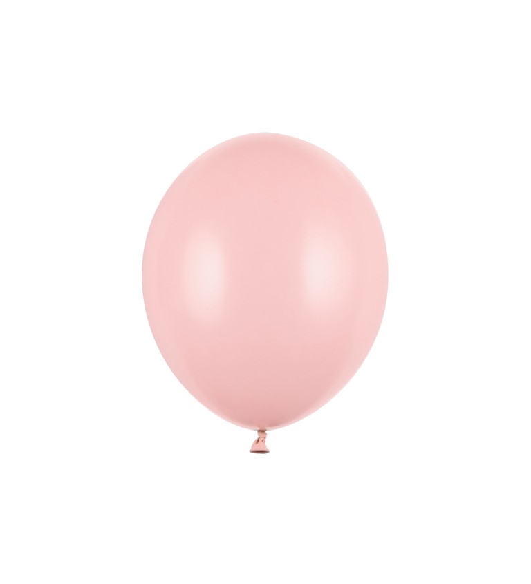 Světle růžové pastelové balónky sada