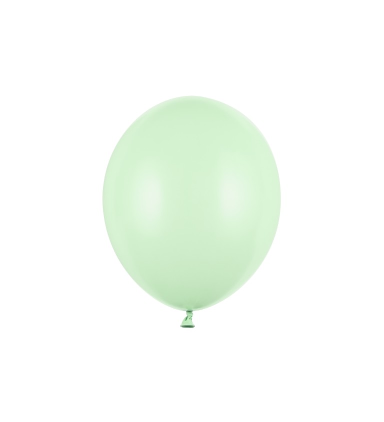 Světle zelené pastelové balónky sada