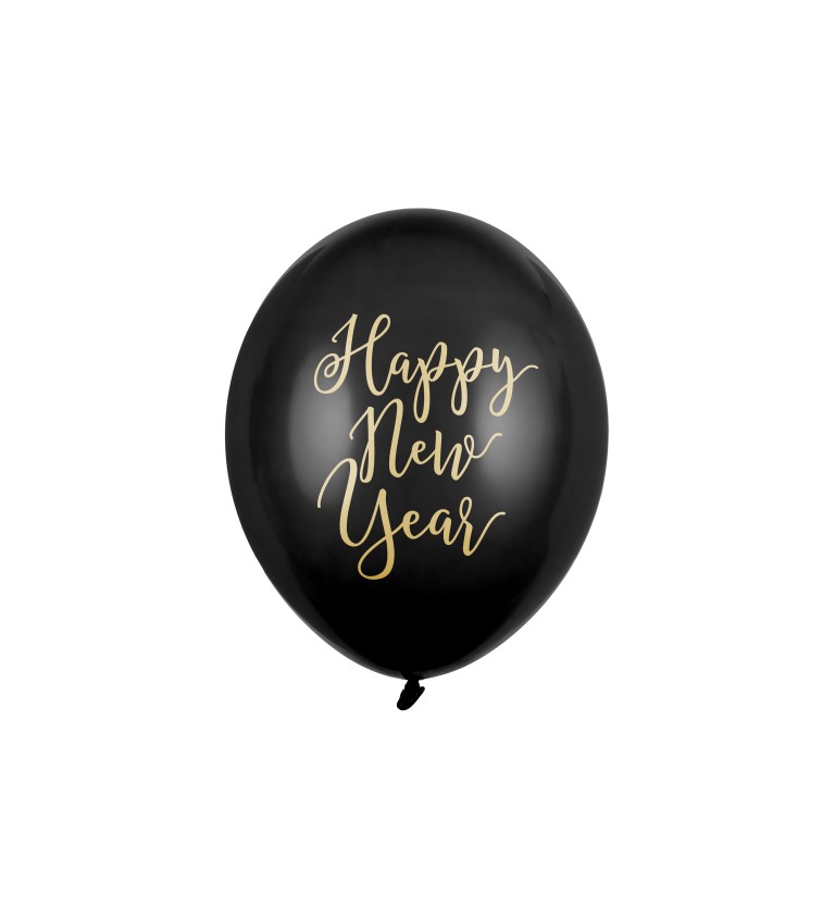 Černý balónek Happy New Year II sada