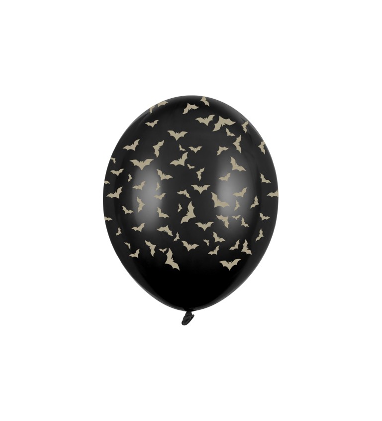 Černý netopýří balónek sada