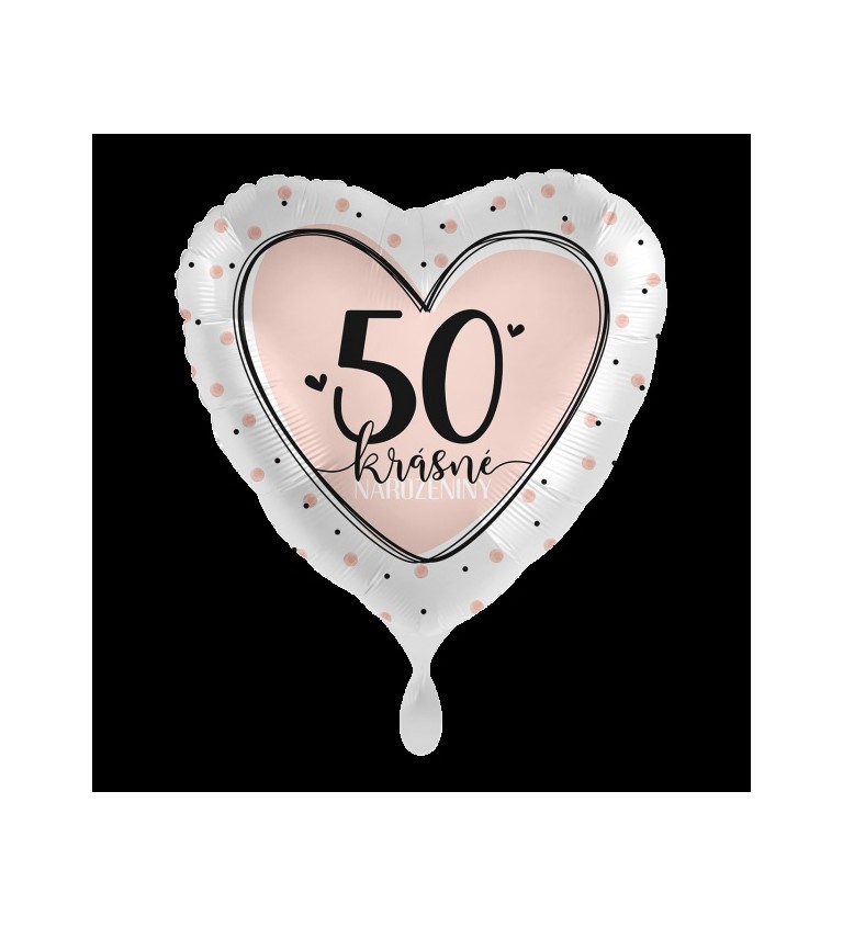 Fóliový balónek 50 Krásné narozeniny