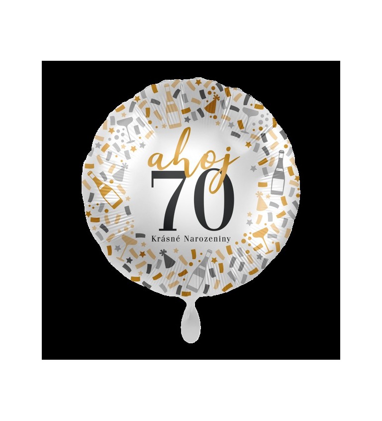 Fóliový balónek 70 Krásné narozeniny