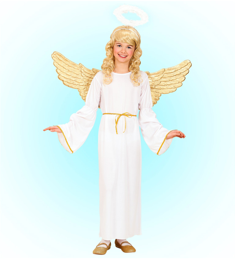 Dětský kostým anděl zlatý