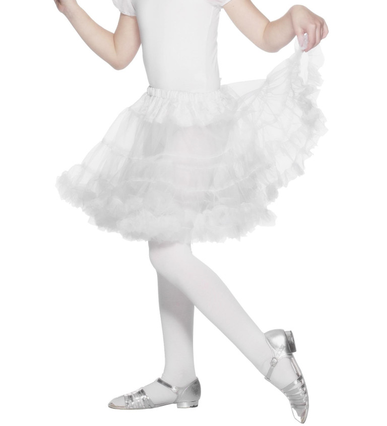 Dětská bílá tutu sukně