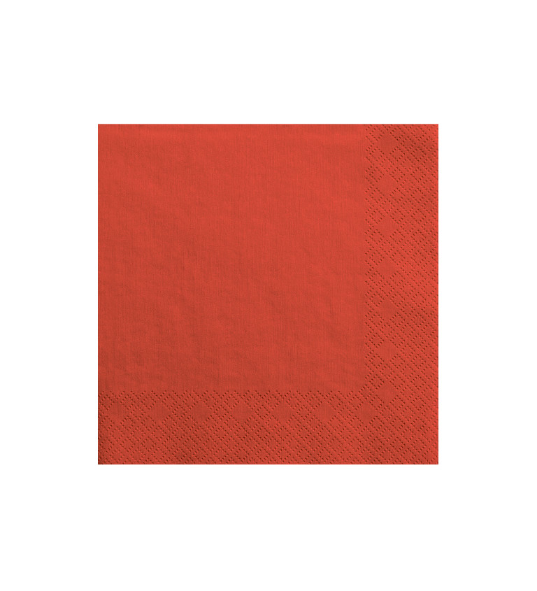 Papírové červené ubrousky
