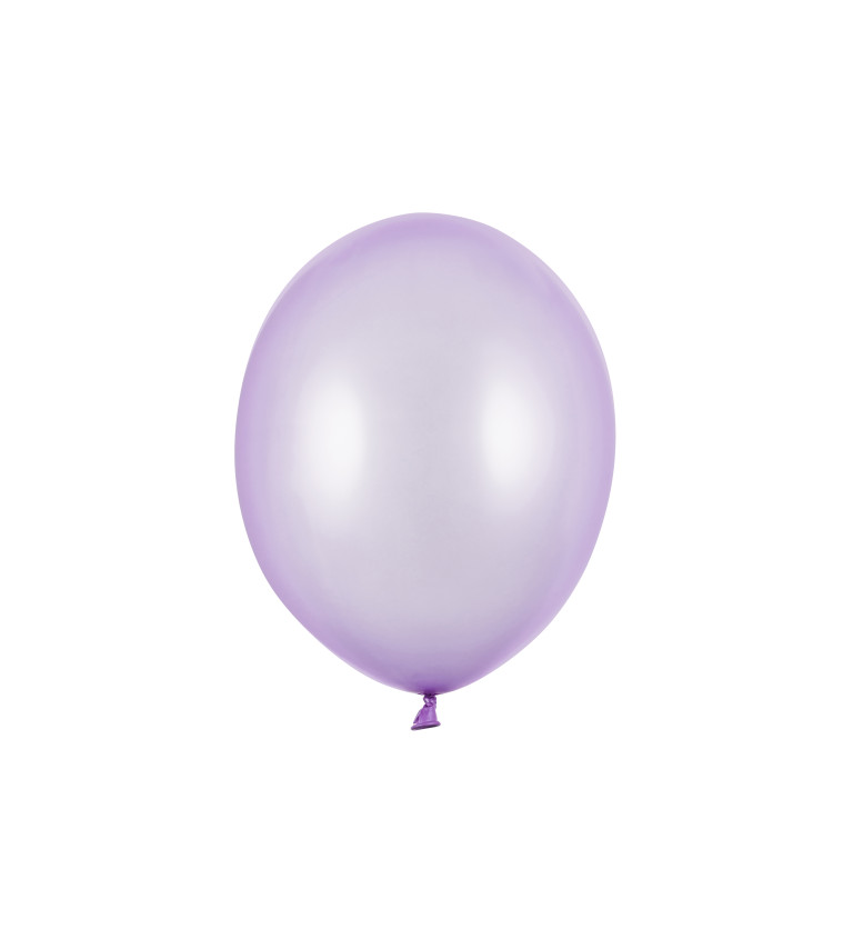 Balónek metalický - světle fialová- 10 ks
