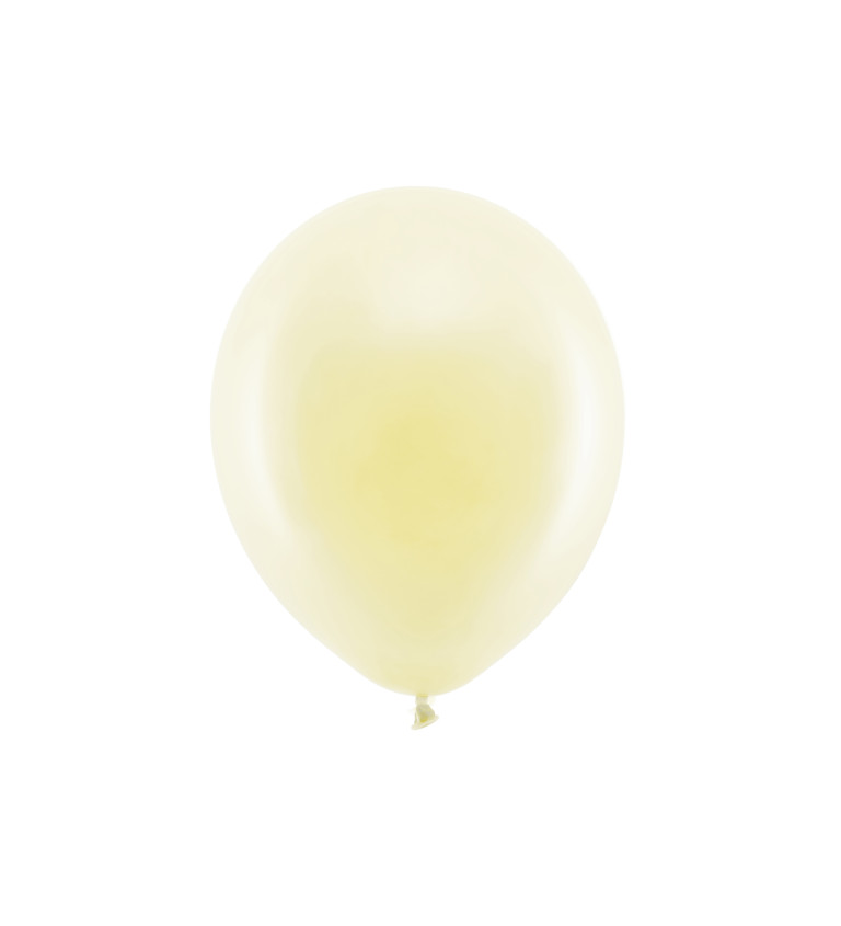 Pastelový žlutý balonek