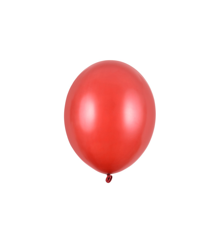 Latexový balónek - metalicky červený