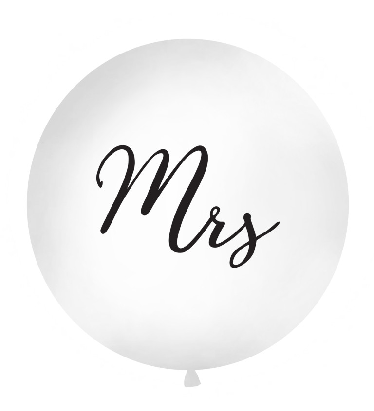 Bílý balón Mrs
