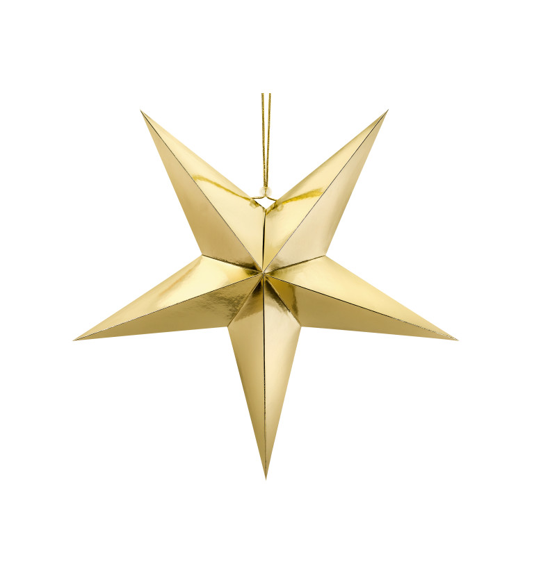Závěsná zlatá hvězda III