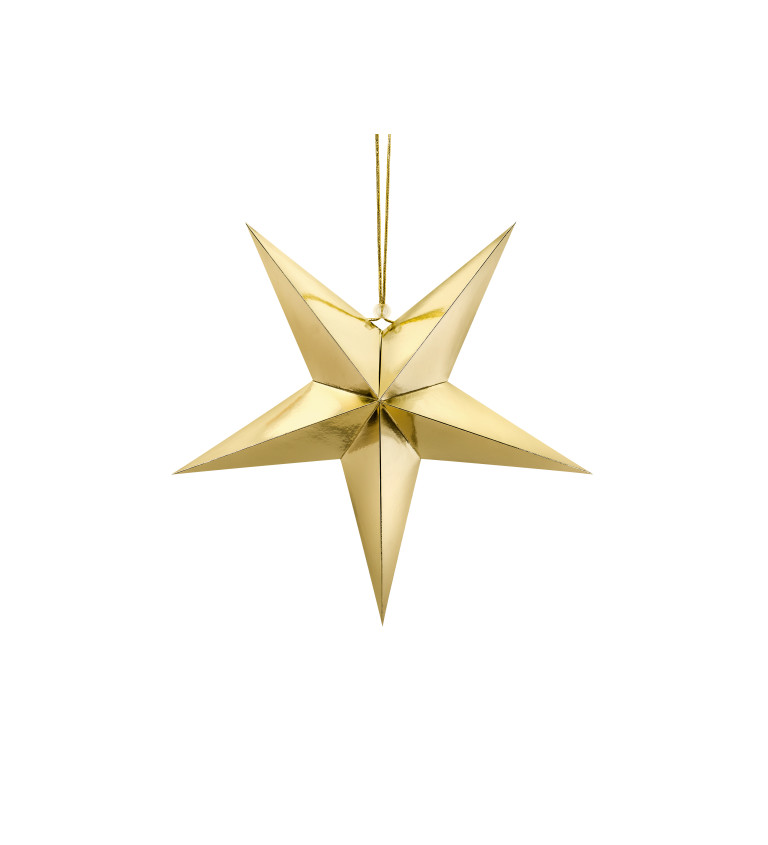 Závěsná zlatá hvězda II