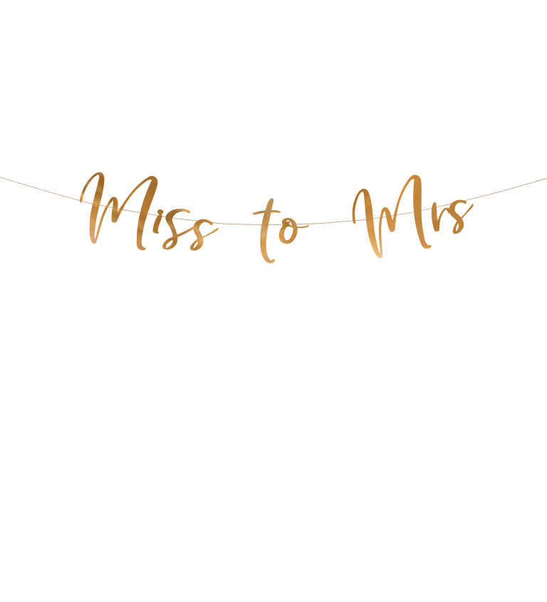 Zlatý banner - Miss to Mrs