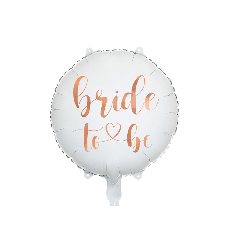 Bride to be - bílý balonek