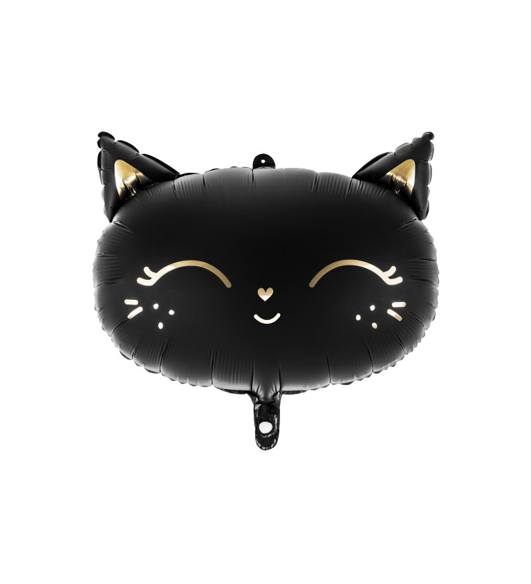 Fóliový balónek černá kočka