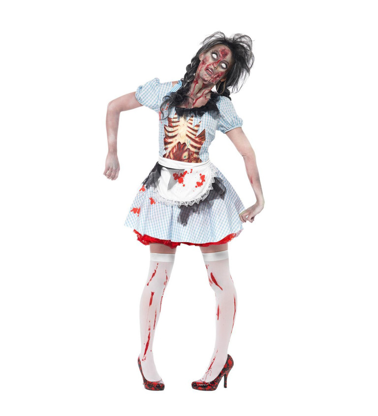 Zombie vesničanka kostým