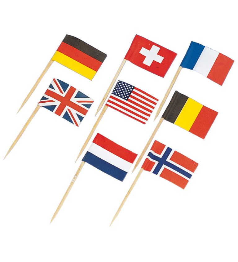 Párátka různé vlajky