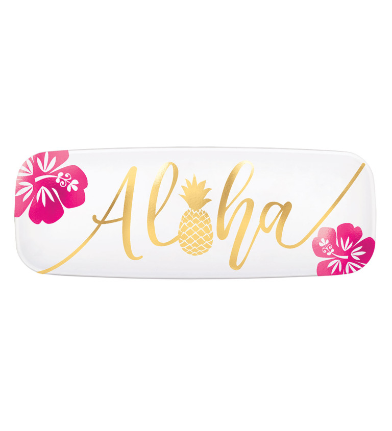 Tác havajský s nápisem Aloha