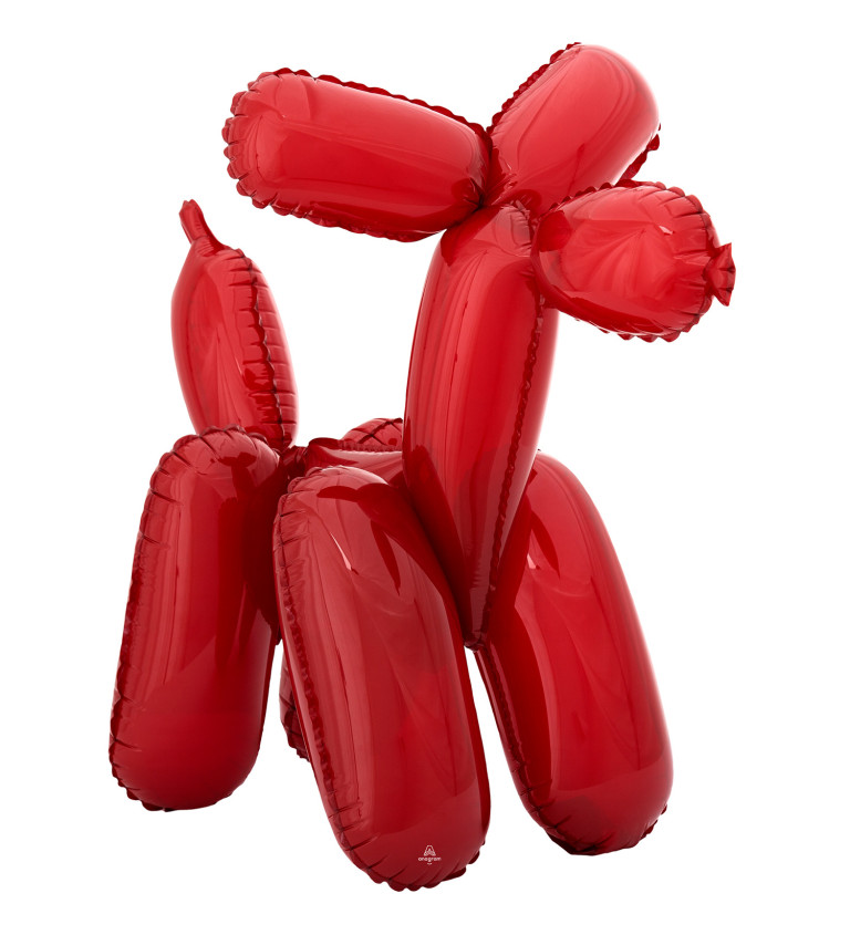 Balónkový pes červený