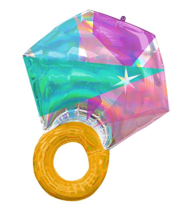 Balónek barevný prsten