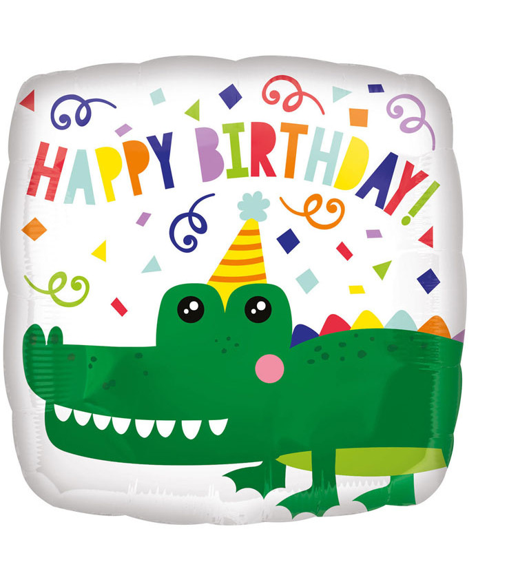 balonek happy birthday krokodyl