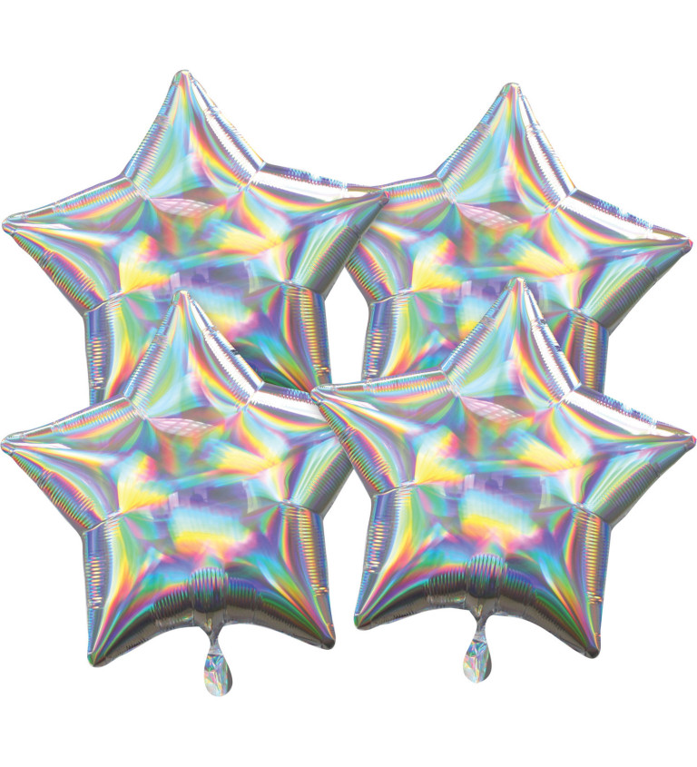 Sada - holo hvězdy balónky