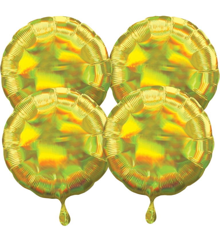 Balónky - holo žluté
