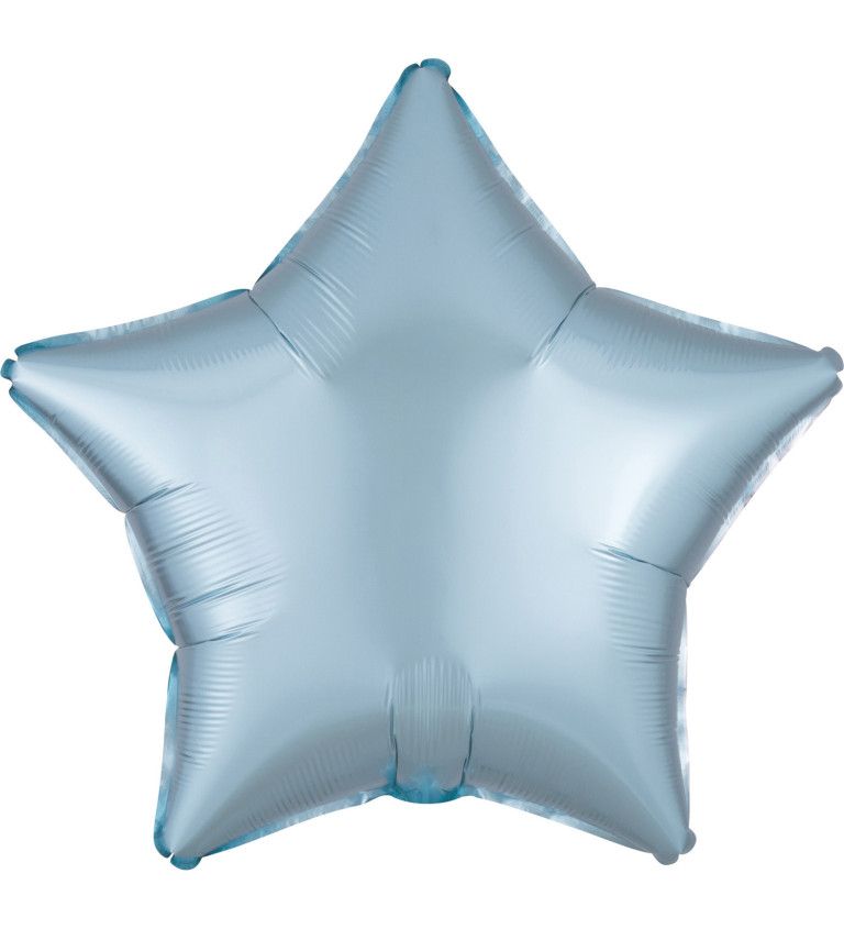 Balón hvězda - světle modrý